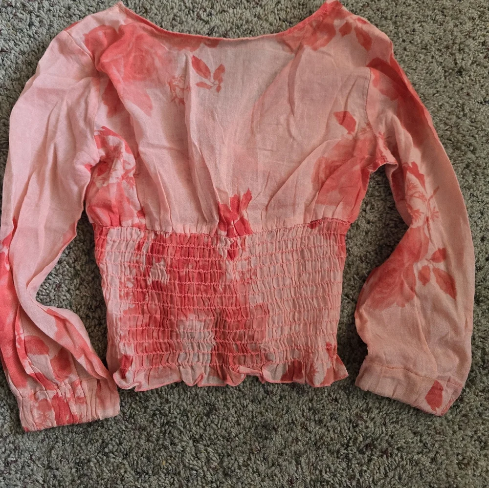 Semisweet Crop Top Blouse Size Small Y2K Era - Picture 4 of 4